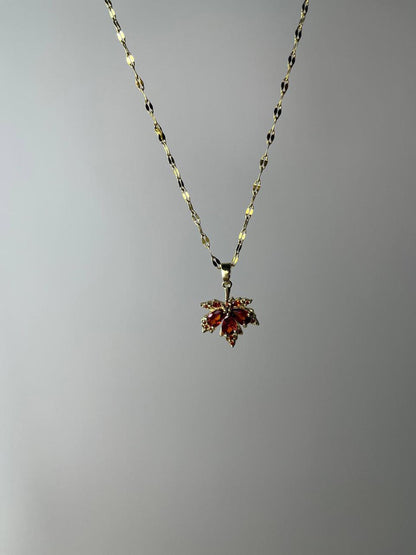 Gold Maple Leaf Necklace