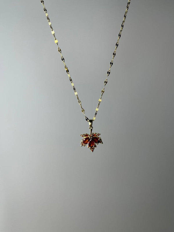 Gold Maple Leaf Necklace