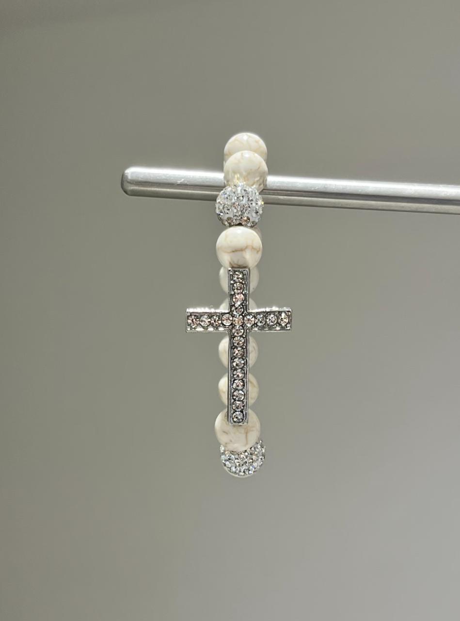 Silver Shield Silicone Bracelet