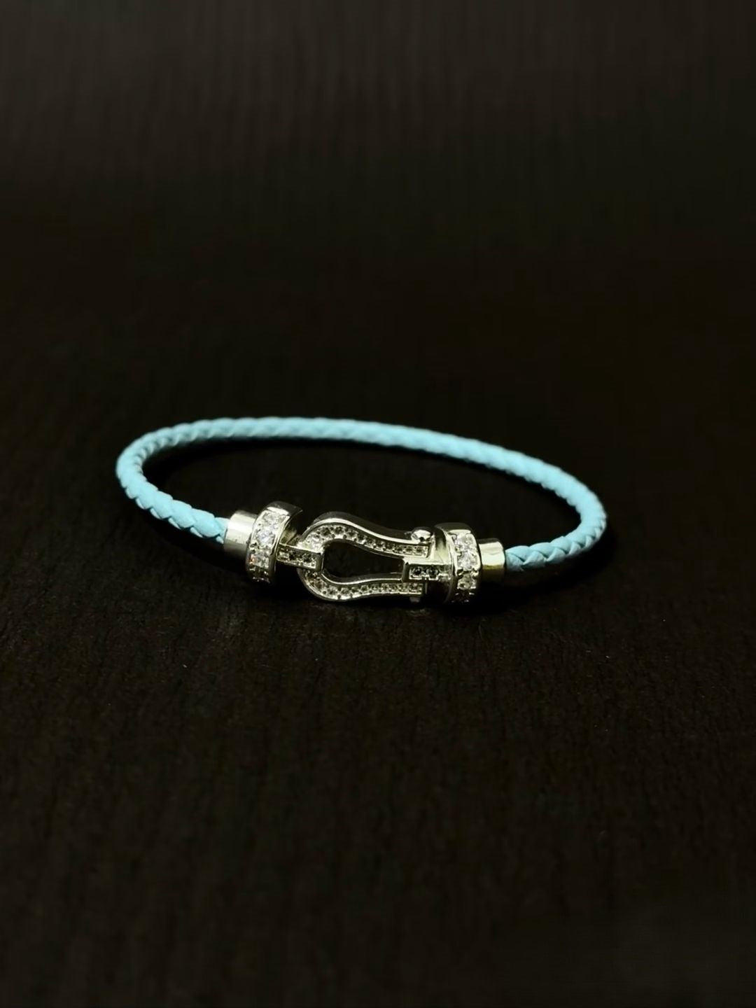 Pave Clasp Cord Bracelet