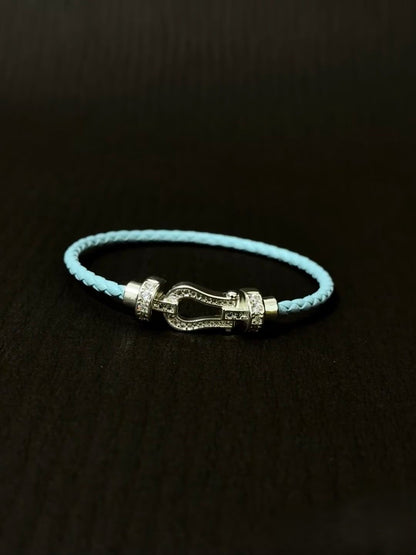 Pave Clasp Cord Bracelet