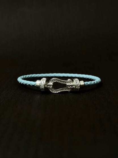 Pave Clasp Cord Bracelet