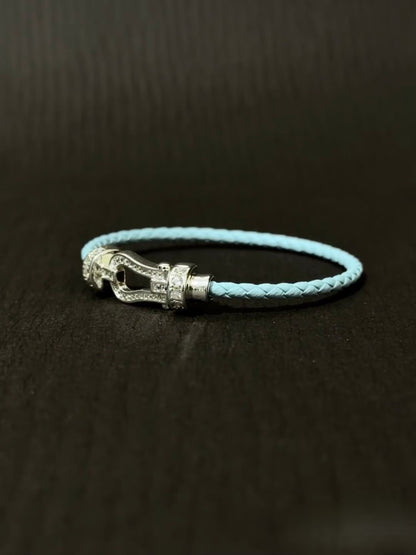 Pave Clasp Cord Bracelet