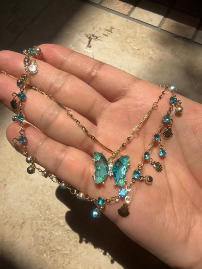 The Peridot Butterfly Necklace