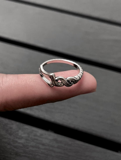 Entwined Silver Ring