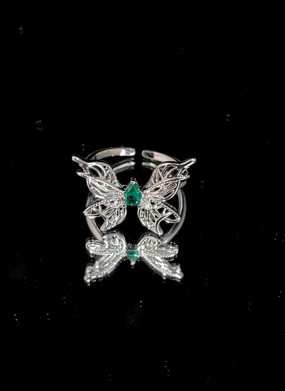 Silver Butterfly Ring