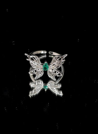 Silver Butterfly Ring