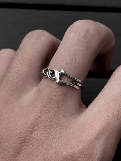 Entwined Silver Ring