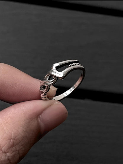 Entwined Silver Ring