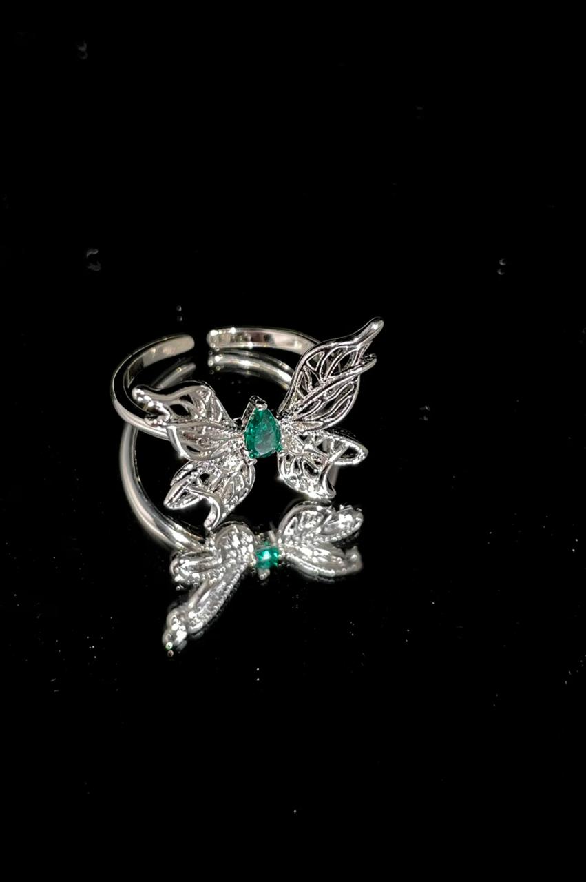 Silver Butterfly Ring