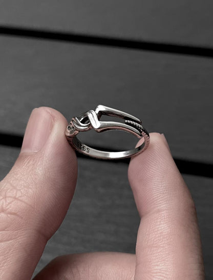 Entwined Silver Ring