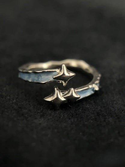 Silver Star Wrap Ring