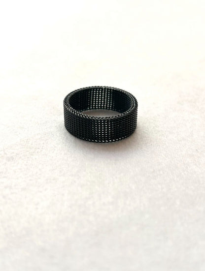 Industrial Mesh Band Ring
