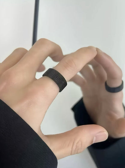 Industrial Mesh Band Ring